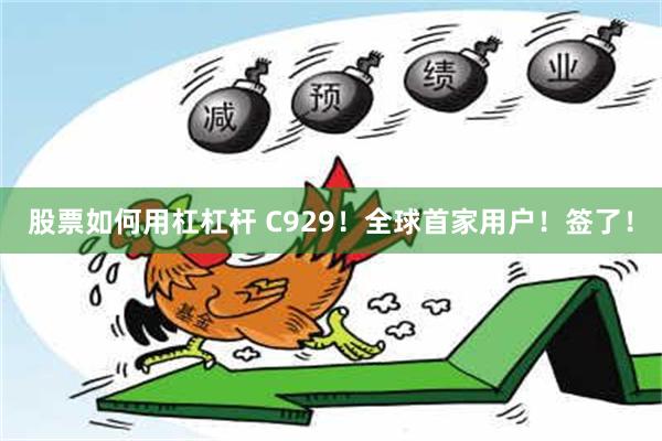 股票如何用杠杠杆 C929！全球首家用户！签了！